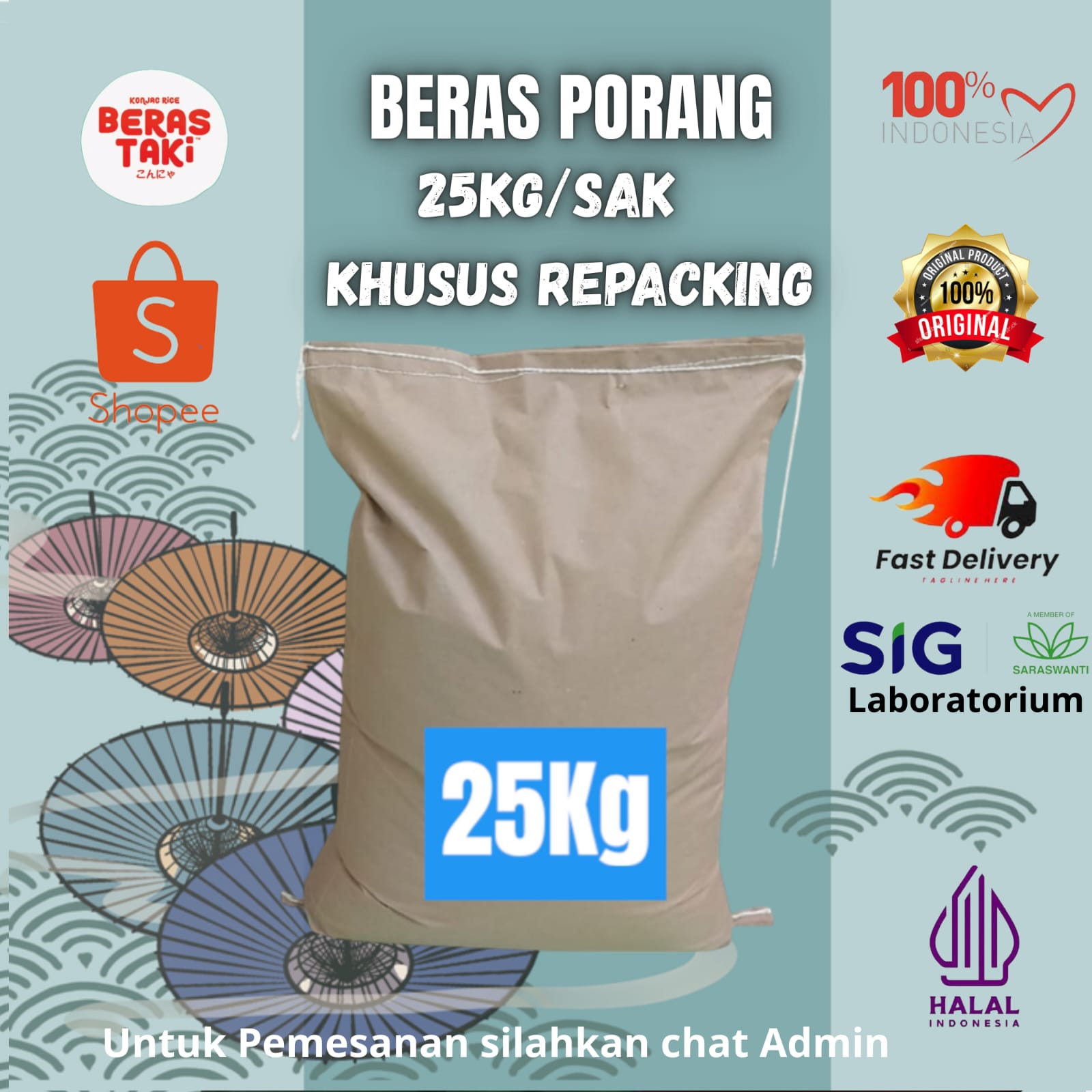 Beras Porang Curah 25kg